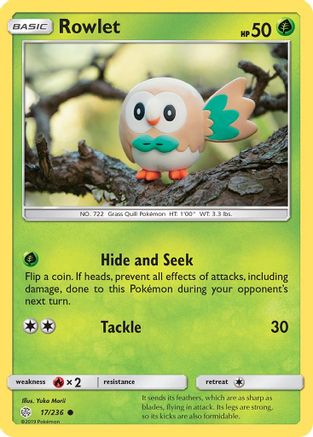 Rowlet 017/236  SM  Cosmic Eclipse - Common