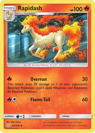 Rapidash 024/236  SM  Cosmic Eclipse - Uncommon