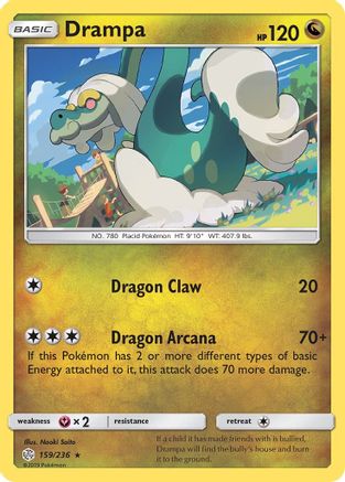 Drampa 159/236  SM  Cosmic Eclipse - Rare