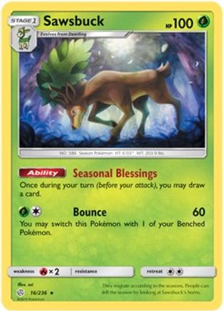 Sawsbuck 016/236  Deck Exclusives - Rare