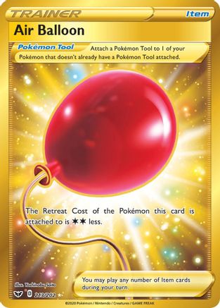 Air Balloon (Secret) 213/202  - Holofoil SWSH01 Sword & Shield Base Set - Secret Rare