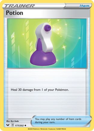 Potion 177/202  - Reverse Holofoil SWSH01 Sword & Shield Base Set - Uncommon