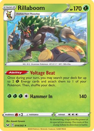 Rillaboom 014/202  Deck Exclusives - Rare