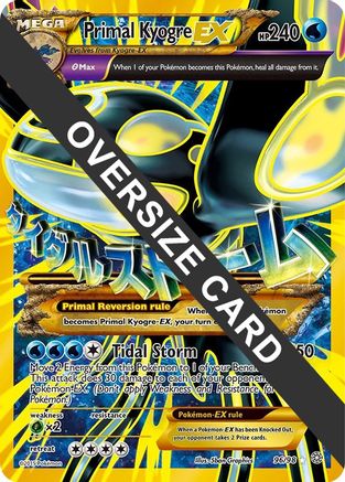 Primal Kyogre EX 096/98  - Holofoil Jumbo Cards - Promo