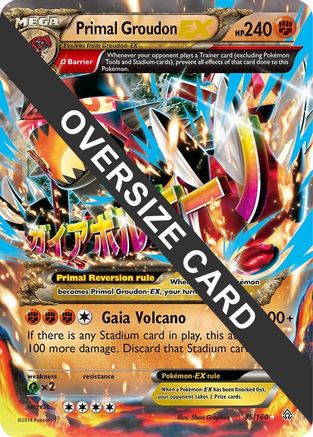 Primal Groudon EX 086/160  - Holofoil Jumbo Cards - Promo