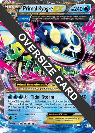 Primal Kyogre EX 055/160  - Holofoil Jumbo Cards - Promo