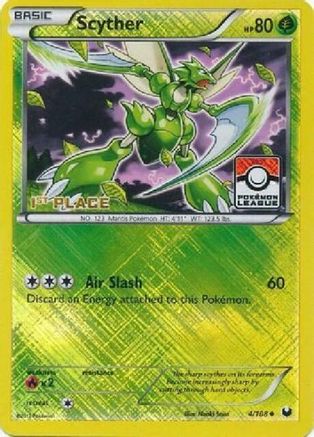Scyther 004/108  - Reverse Holofoil League & Championship Cards - Promo