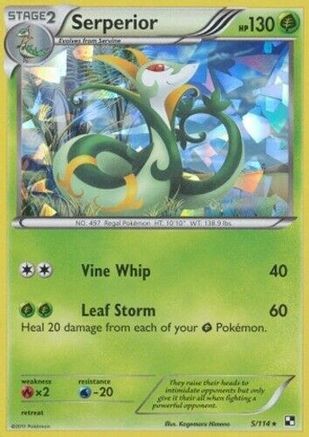 Serperior 005/114  - Holofoil Deck Exclusives - Holo Rare