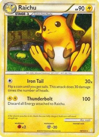 Raichu 010/123  - Holofoil Deck Exclusives - Holo Rare