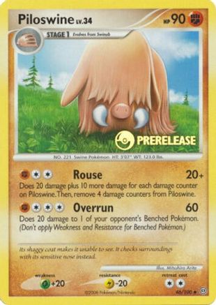 Piloswine 046/100  Nintendo Promos - Promo