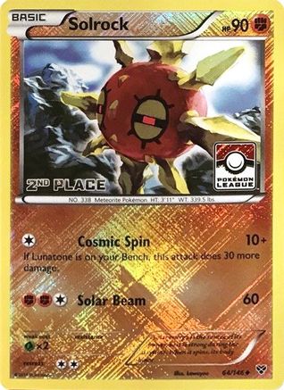 Solrock 064/146  - Reverse Holofoil League & Championship Cards - Promo