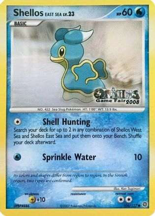 Shellos East Sea 106/132  Nintendo Promos - Promo