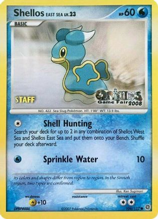 Shellos East Sea 106/132  Nintendo Promos - Promo