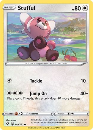 Stufful 149/192  SWSH02 Rebel Clash - Common