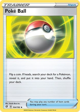 Poke Ball 164/192  SWSH02 Rebel Clash - Uncommon