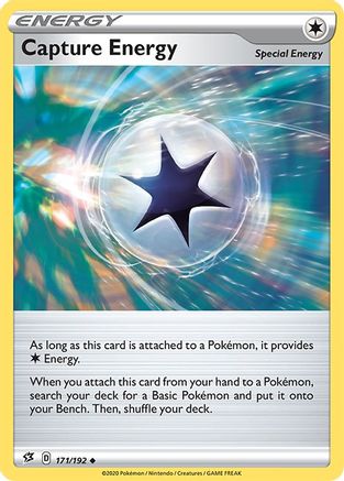 Capture Energy 171/192  - Reverse Holofoil SWSH02 Rebel Clash - Uncommon