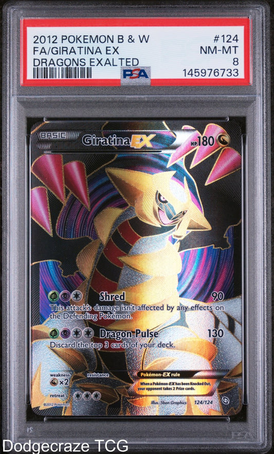 2012 Pokemon Dragons Exalted Giratina EX 124/124 PSA 8