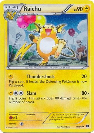 Raichu 040/99  - Holofoil Blister Exclusives - Promo