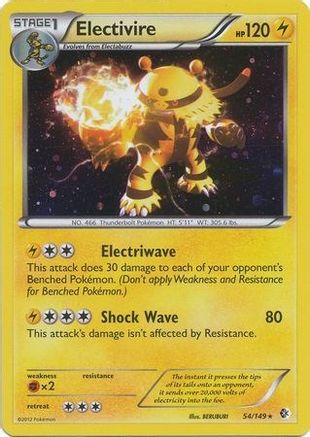 Electivire 054/149  - Holofoil Blister Exclusives - Promo