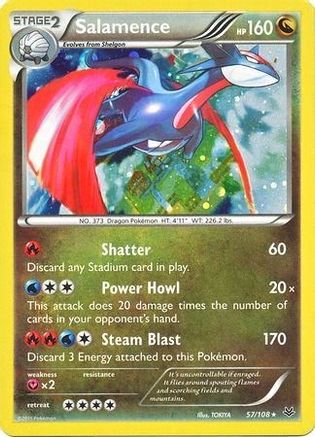 Salamence 057/108  - Holofoil Blister Exclusives - Promo