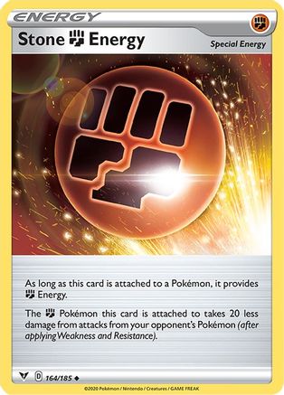 Stone Fighting Energy 164/185  SWSH04 Vivid Voltage - Uncommon