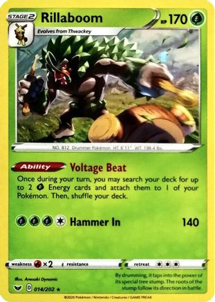 Rillaboom 014/202  - Holofoil Miscellaneous Cards & Products - Promo