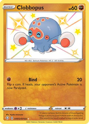 Clobbopus SV072/SV122  - Holofoil Shining Fates Shiny Vault - Shiny Holo Rare