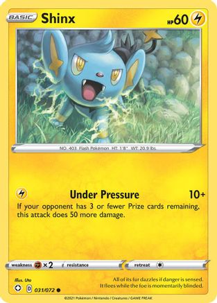 Shinx 031/072  - Reverse Holofoil Shining Fates - Common