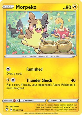 Morpeko (035) 035/072  - Reverse Holofoil Shining Fates - Common