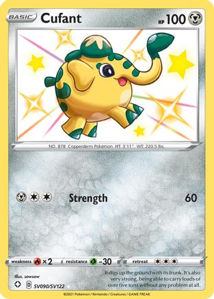 Cufant SV090/SV122  - Holofoil Shining Fates Shiny Vault - Shiny Holo Rare