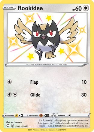 Rookidee SV101  - Holofoil Shining Fates Shiny Vault - Shiny Holo Rare