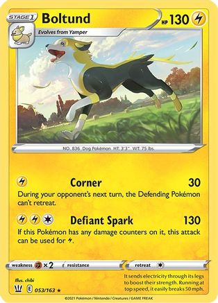 Boltund 053/163  SWSH05 Battle Styles - Rare