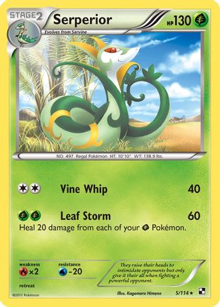Serperior 005/114  Deck Exclusives - Rare