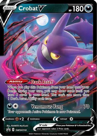 Crobat V SWSH110  - Holofoil SWSH Sword & Shield Promo Cards - Promo