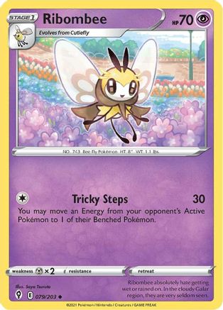 Ribombee 079/203  SWSH07 Evolving Skies - Uncommon