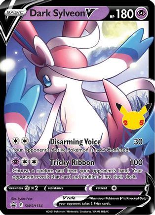 Dark Sylveon V SWSH134  - Holofoil SWSH Sword & Shield Promo Cards - Promo