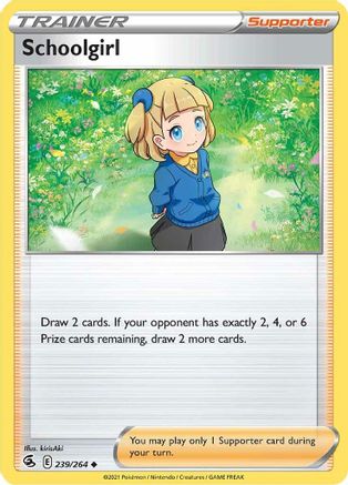 Schoolgirl 239/264  - Reverse Holofoil SWSH08 Fusion Strike - Uncommon