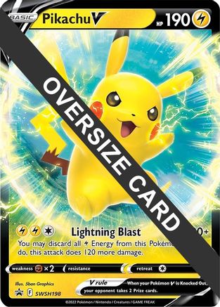 Pikachu V SWSH198  - Holofoil Jumbo Cards - Promo