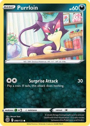 Purrloin 090/172  SWSH09 Brilliant Stars - Common