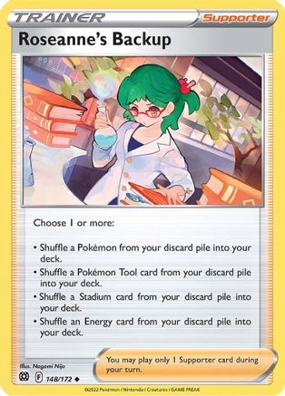Roseanne's Backup 148/172  SWSH09 Brilliant Stars - Uncommon