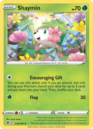 Shaymin 014/189  SWSH10 Astral Radiance - Rare