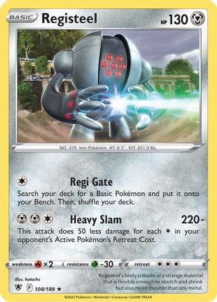 Registeel 108/189  SWSH10 Astral Radiance - Rare