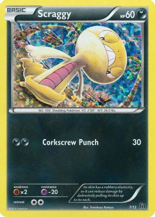 Scraggy 007/12  - Holofoil McDonalds Promos 2016 - Promo