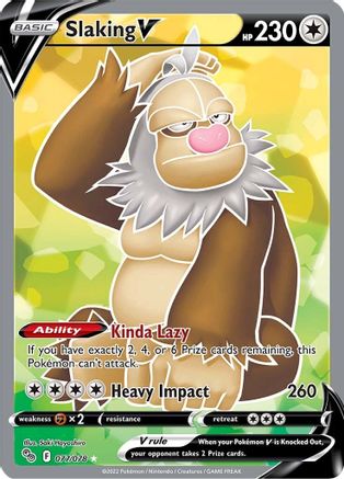 Slaking V (Full Art) 077/078  - Holofoil Pokemon GO - Ultra Rare