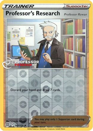 Professor's Research 147/172  - Reverse Holofoil Professor Program Promos - Promo