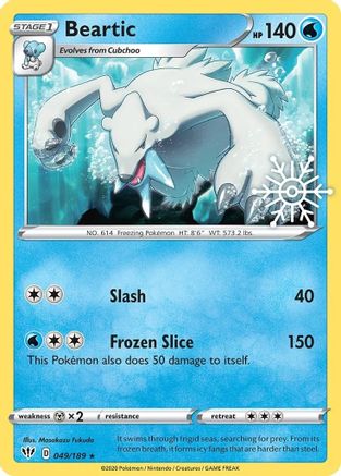 Beartic 049/189  - Holofoil Miscellaneous Cards & Products - Promo