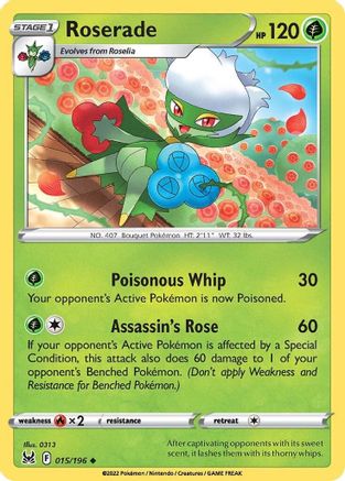 Roserade 015/196  SWSH11 Lost Origin - Uncommon