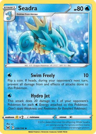 Seadra 036/196  SWSH11 Lost Origin - Uncommon