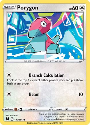 Porygon 140/196  SWSH11 Lost Origin - Common