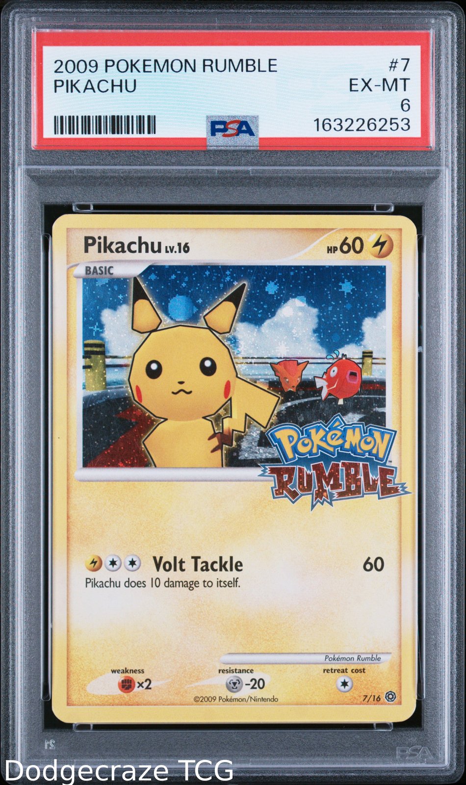 2009 Pokemon Rumble Pikachu 7 PSA 6